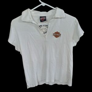 Harley-Davidson White Polo Shirt